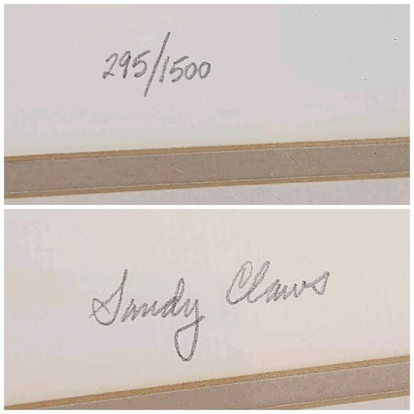 Irene Spencer Signed Numbered Lithograph Print Cats Kitten SANDY CLAWS Christmas - Picture 7 of 11